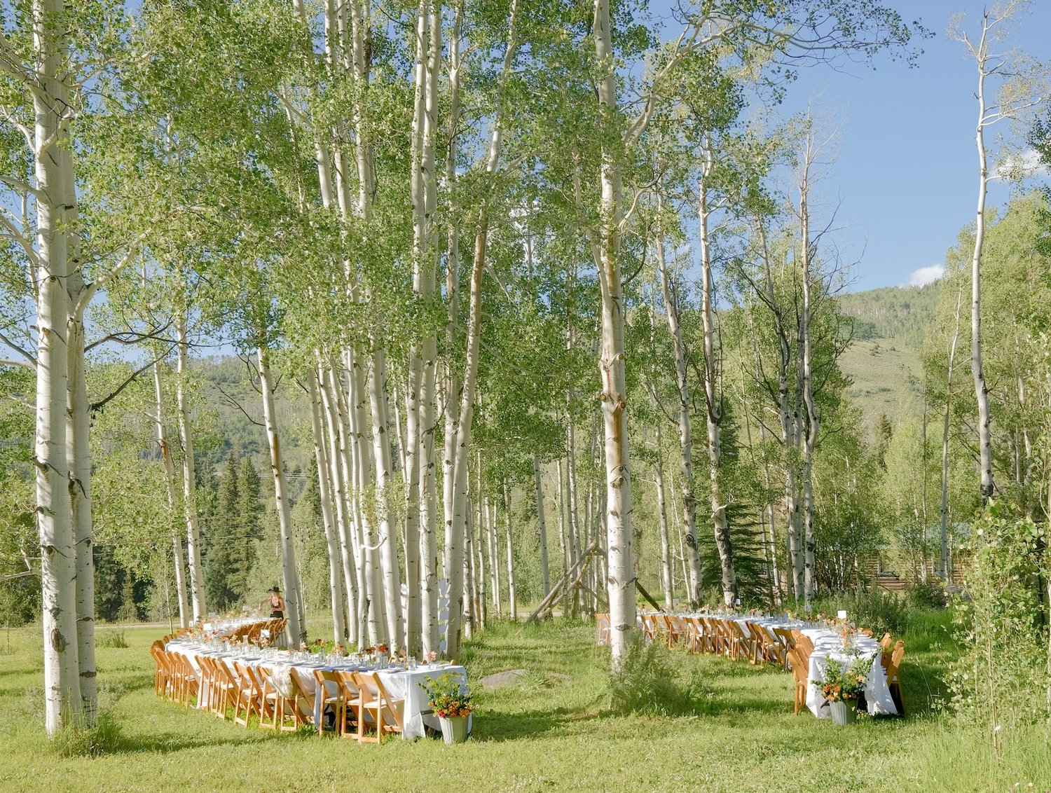 Aspen Grove dinner two tables